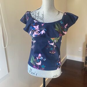 Ted Baker Imygen floral of the shoulder top